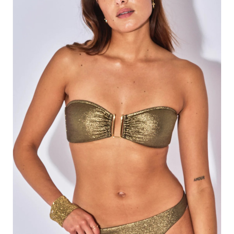 BELIZA Haut de Maillot ROMY Iguane Gold