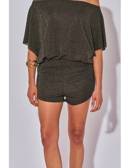BELIZA Short THAIS Lurex Noir