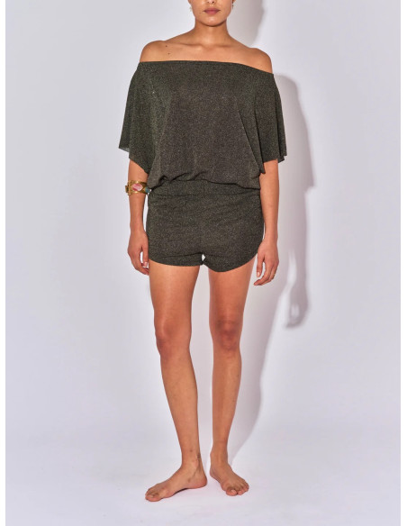 BELIZA Short THAIS Lurex Noir