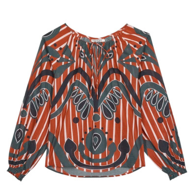 MARE DI LATTE Blouse ROSIE Baroque Red