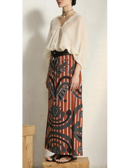MARE DI LATTE Jupe MELINDA Baroque Red
