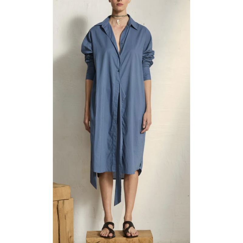 MARE DI LATTE Robe LILY LONG Storm Blue
