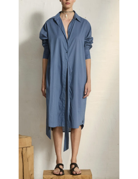 MARE DI LATTE Robe LILY LONG Storm Blue