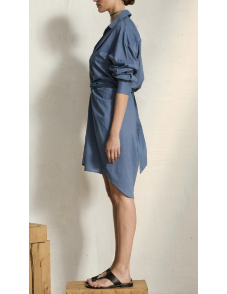 MARE DI LATTE Robe LILY LONG Storm Blue