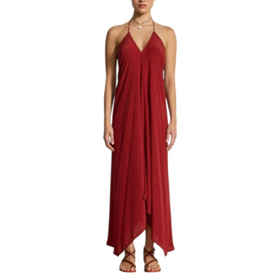 MARE DI LATTE Robe en Soie IVINA Paprika