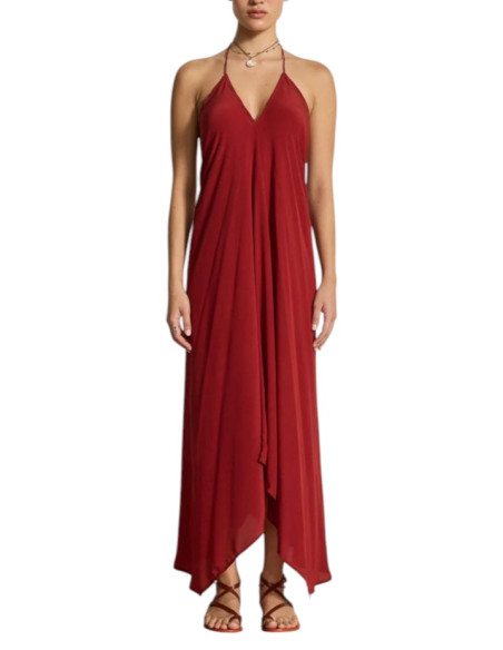 MARE DI LATTE Robe en Soie IVINA Paprika