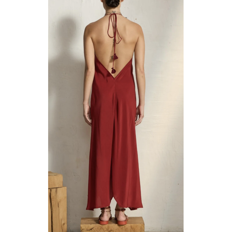 MARE DI LATTE Robe en Soie IVINA Paprika