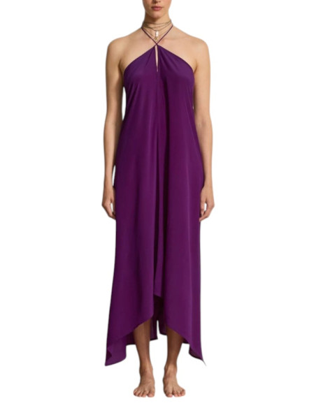 MARE DI LATTE Robe en Soie IVINA Violet
