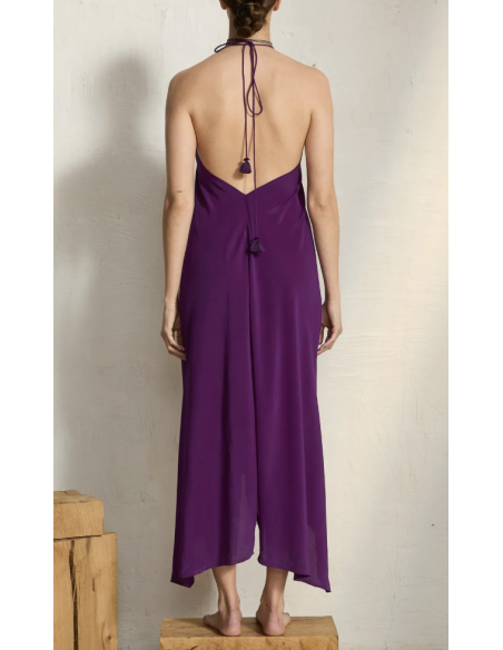 MARE DI LATTE Robe en Soie IVINA Violet
