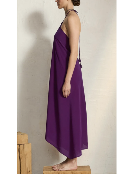 MARE DI LATTE Robe en Soie IVINA Violet