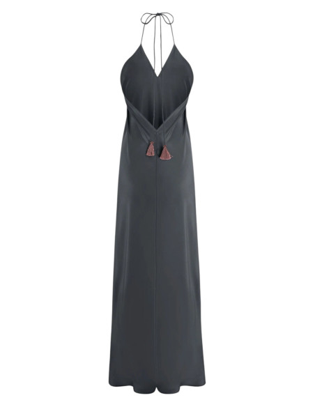 MARE DI LATTE Robe en Soie IVINA Ardoise