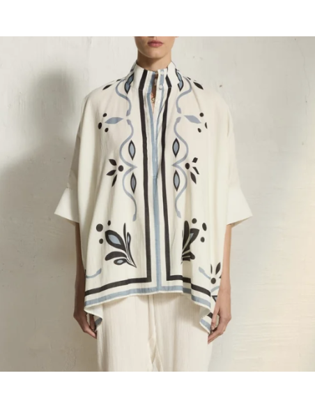 MARE DI LATTE Chemise HERACLES Arabesque White