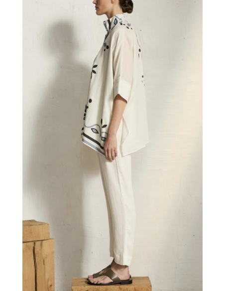 MARE DI LATTE Chemise HERACLES Arabesque White