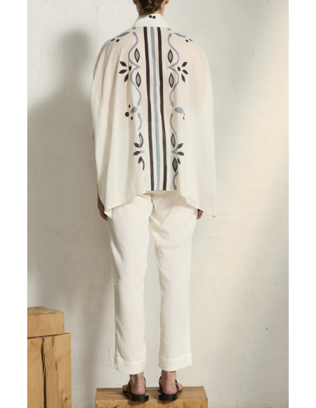 MARE DI LATTE Chemise HERACLES Arabesque White