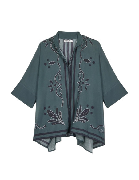 MARE DI LATTE Chemise HERACLES Arabesque Ardoise