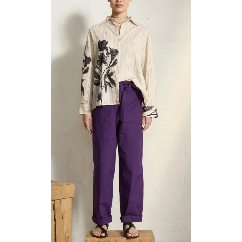 MARE DI LATTE Chemise FIORINA Orchids White