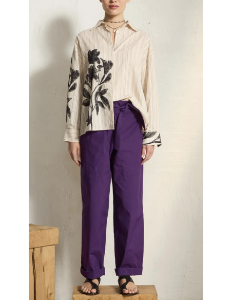 MARE DI LATTE Chemise FIORINA Orchids White