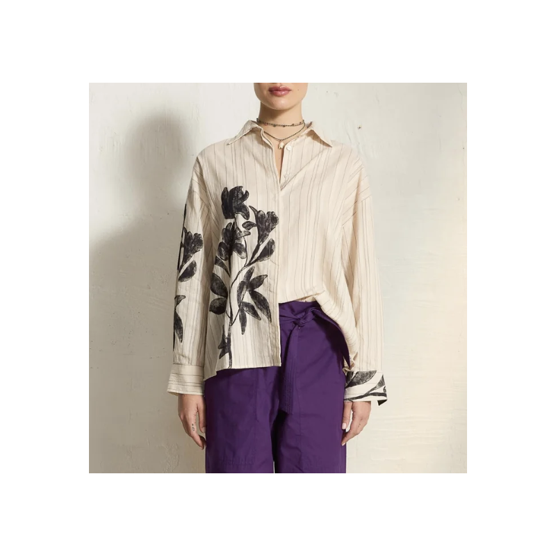 MARE DI LATTE Chemise FIORINA Orchids White