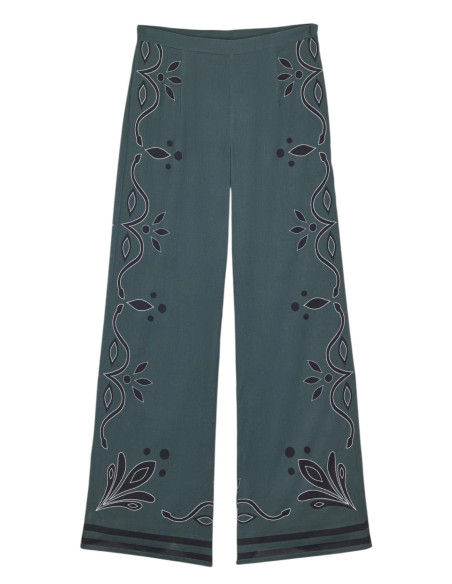 MARE DI LATTE Pantalon ERIKA Arabesque Ardoise