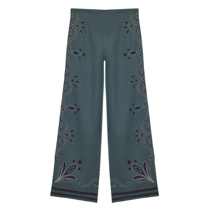 MARE DI LATTE Pantalon ERIKA Arabesque Ardoise