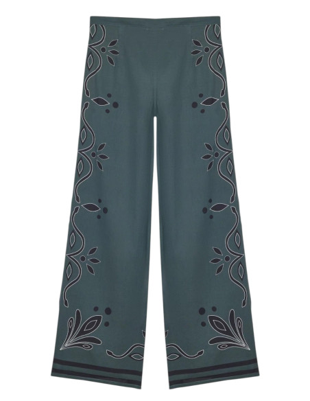 MARE DI LATTE Pantalon ERIKA Arabesque Ardoise