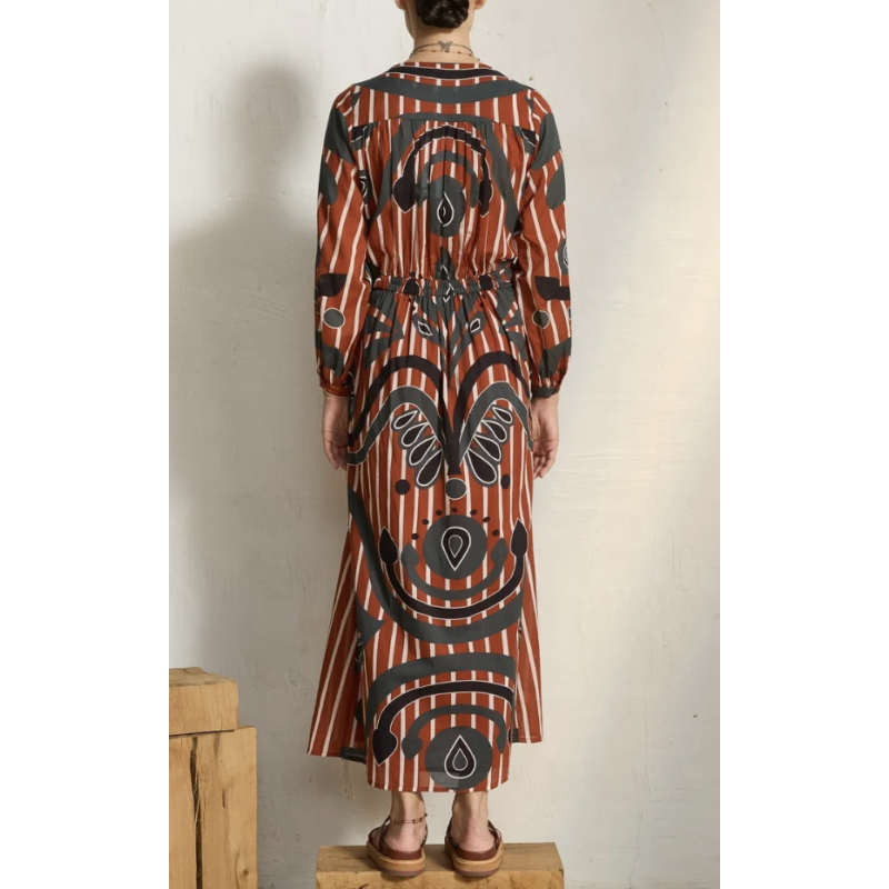 MARE DI LATTE Robe EMMANUELLE Baroque Red