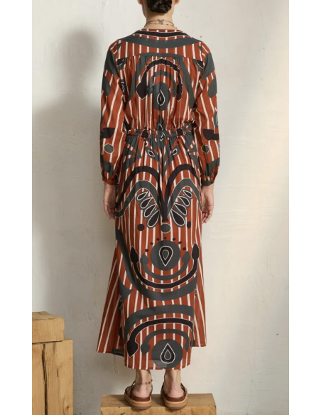 MARE DI LATTE Robe EMMANUELLE Baroque Red