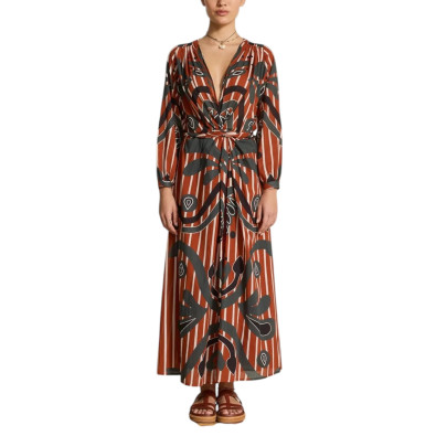 MARE DI LATTE Robe EMMANUELLE Baroque Red