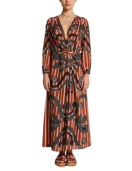 MARE DI LATTE Robe EMMANUELLE Baroque Red