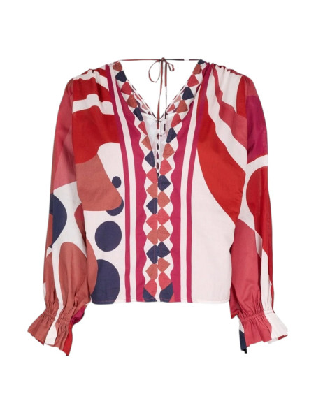 MARE DI LATTE Top DIVYA Riviera Red