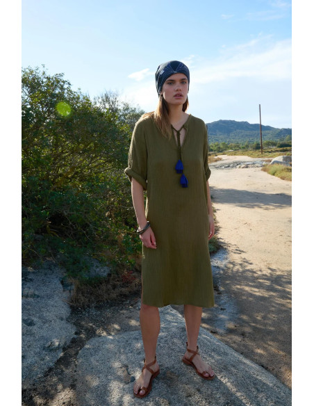 MARE DI LATTE Robe CAMILLE Dark Amber
