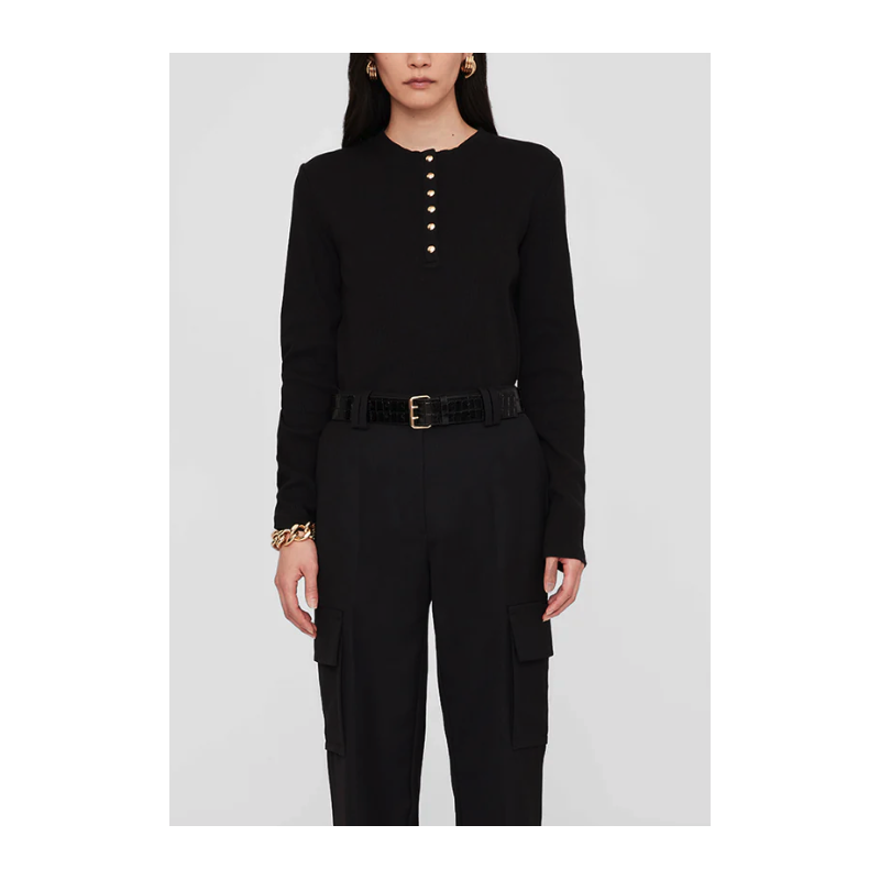 ANINE BING top manches longues ALESSIA Black