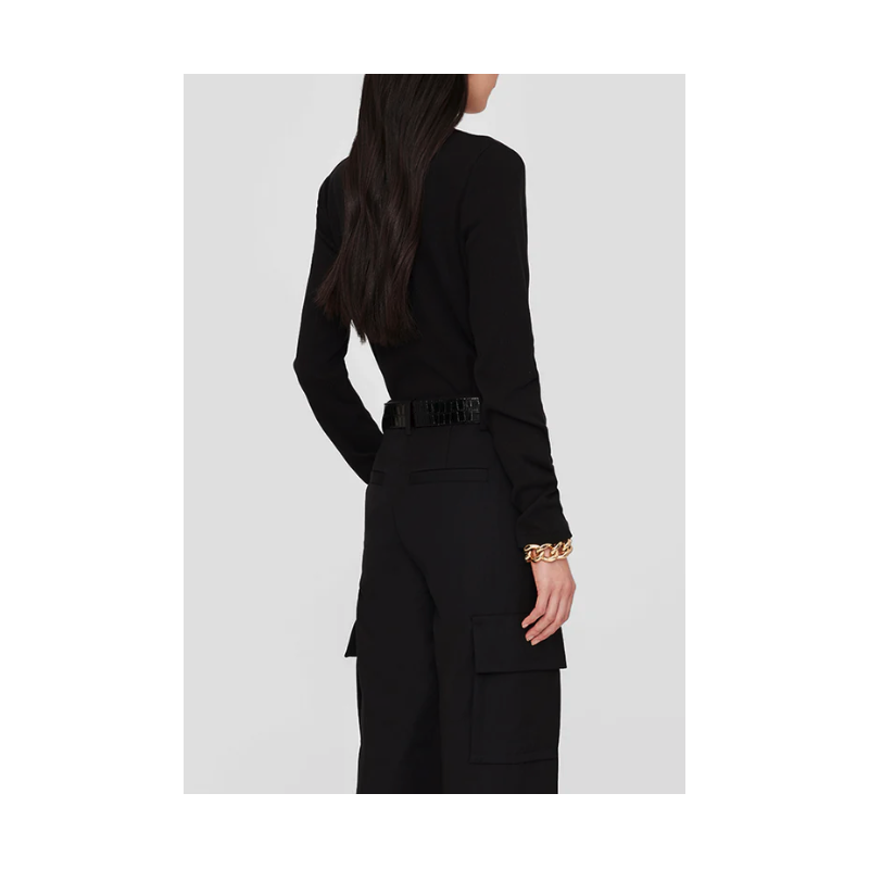 ANINE BING top manches longues ALESSIA Black