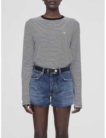 ANINE BING Tee-Shirt RYLAN Cream/Black