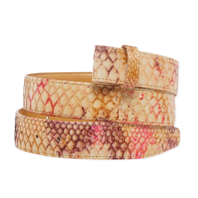CLARIS VIROT Ceinture Python Amphore