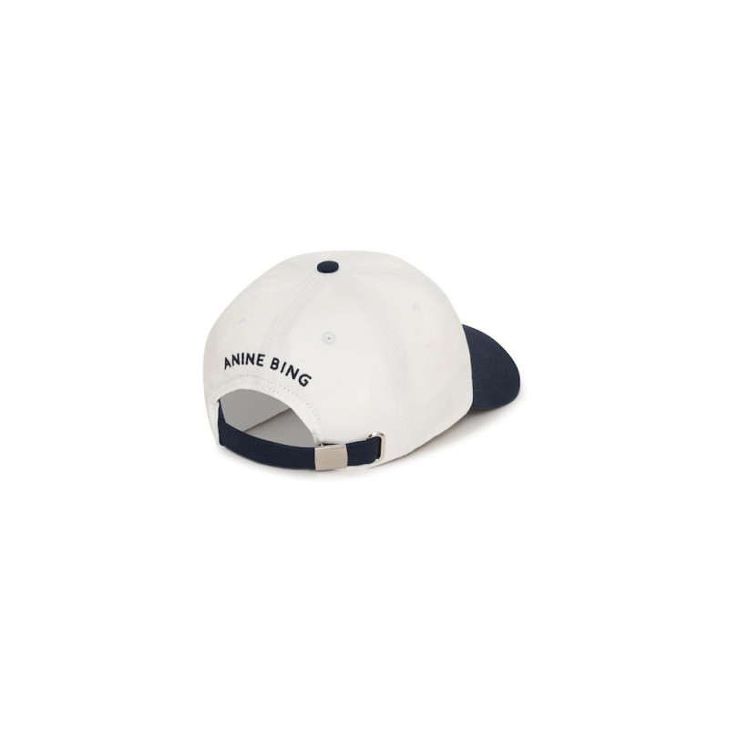 ANINE BING Casquette JEREMY Ivory & Navy
