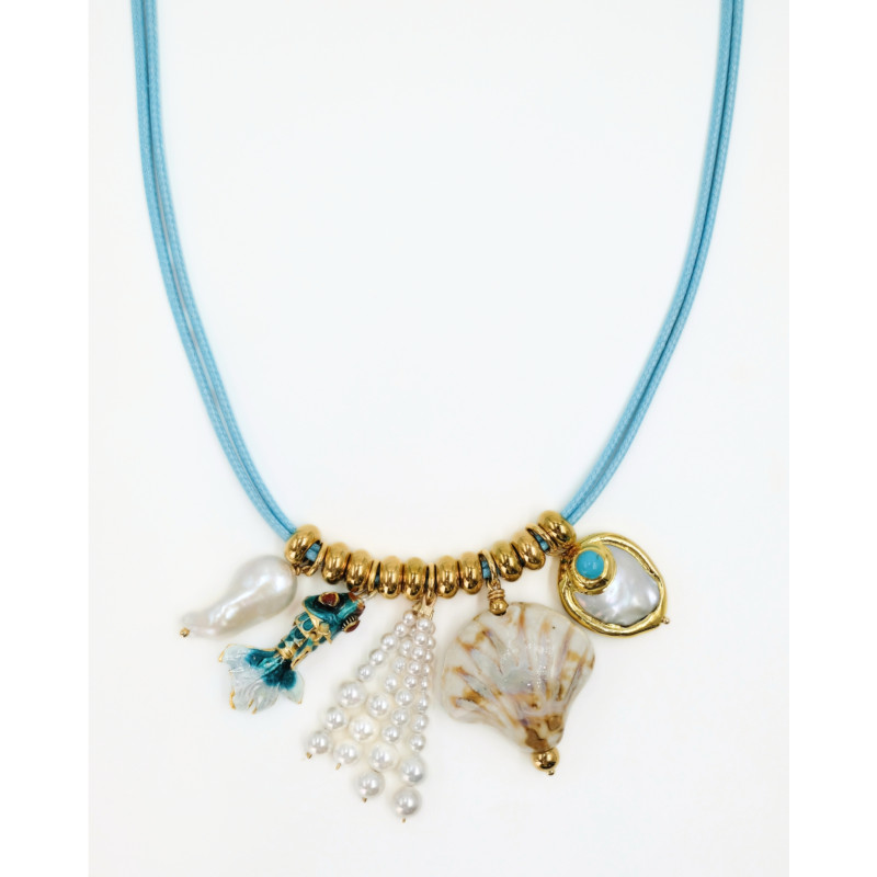 SIGAL Collier MERMAID Pampilles Lagon