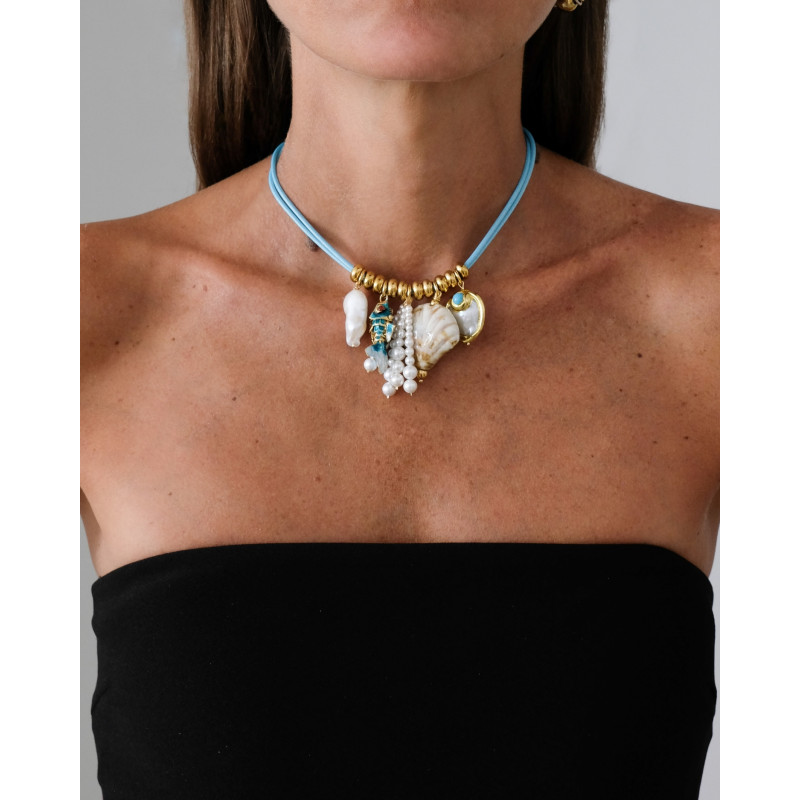 SIGAL Collier MERMAID Pampilles Lagon