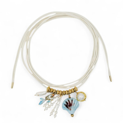 SIGAL Collier MERMAID Pampilles Ivoire