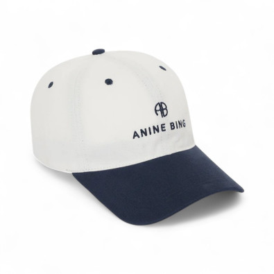 ANINE BING Casquette JEREMY ivory&navy
