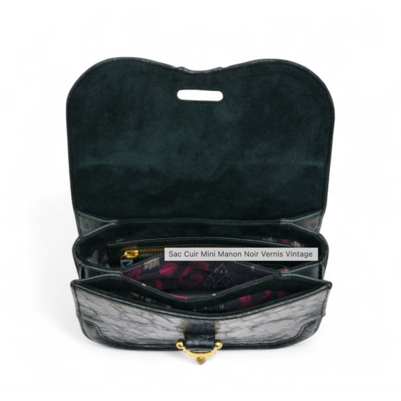 CLARIS VIROT Sac MINI MANON Vernis vintage