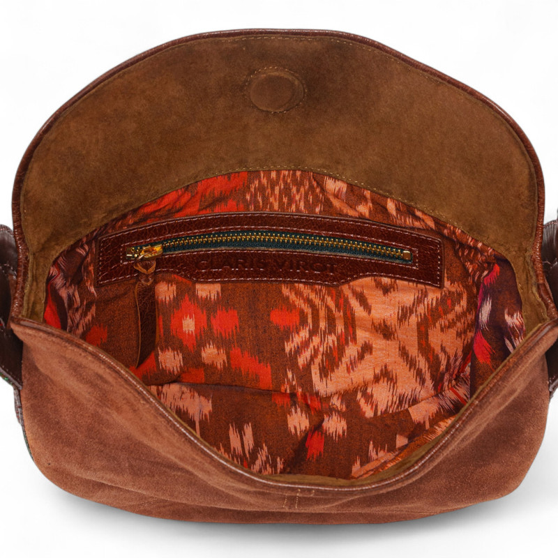 CLARIS VIROT Sac ESTELLE Cognac Oasis