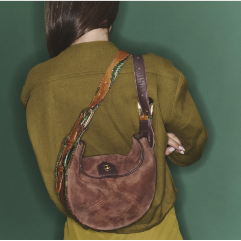 CLARIS VIROT Sac ESTELLE Cognac Oasis