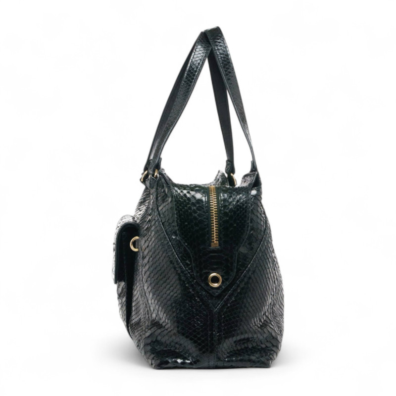 CLARIS VIROT Sac JUNO Python Noir