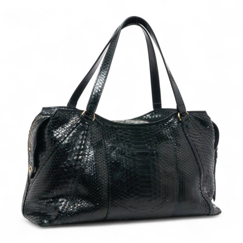 CLARIS VIROT Sac JUNO Python Noir