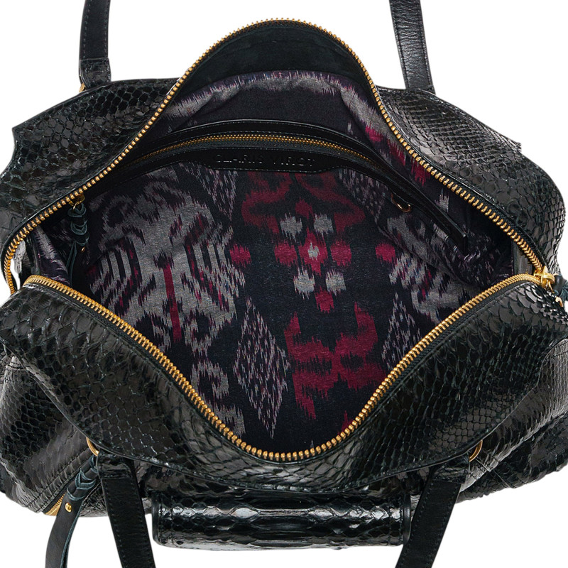 CLARIS VIROT Sac JUNO Python Noir