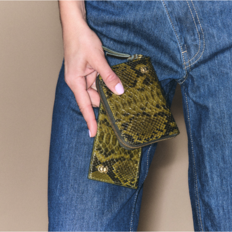 CLARIS VIROT Portefeuille MINI BOB Dark Kaki