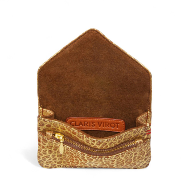 CLARIS VIROT Porte Cartes ALEX Or Antique