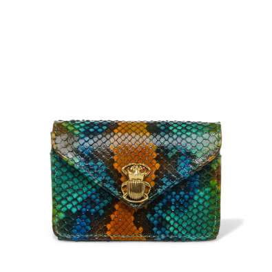 CLARIS VIROT Porte Cartes ALEX Lotus Bleu