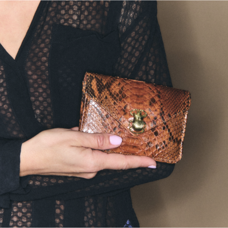 CLARIS VIROT Porte Cartes ALEX Moka